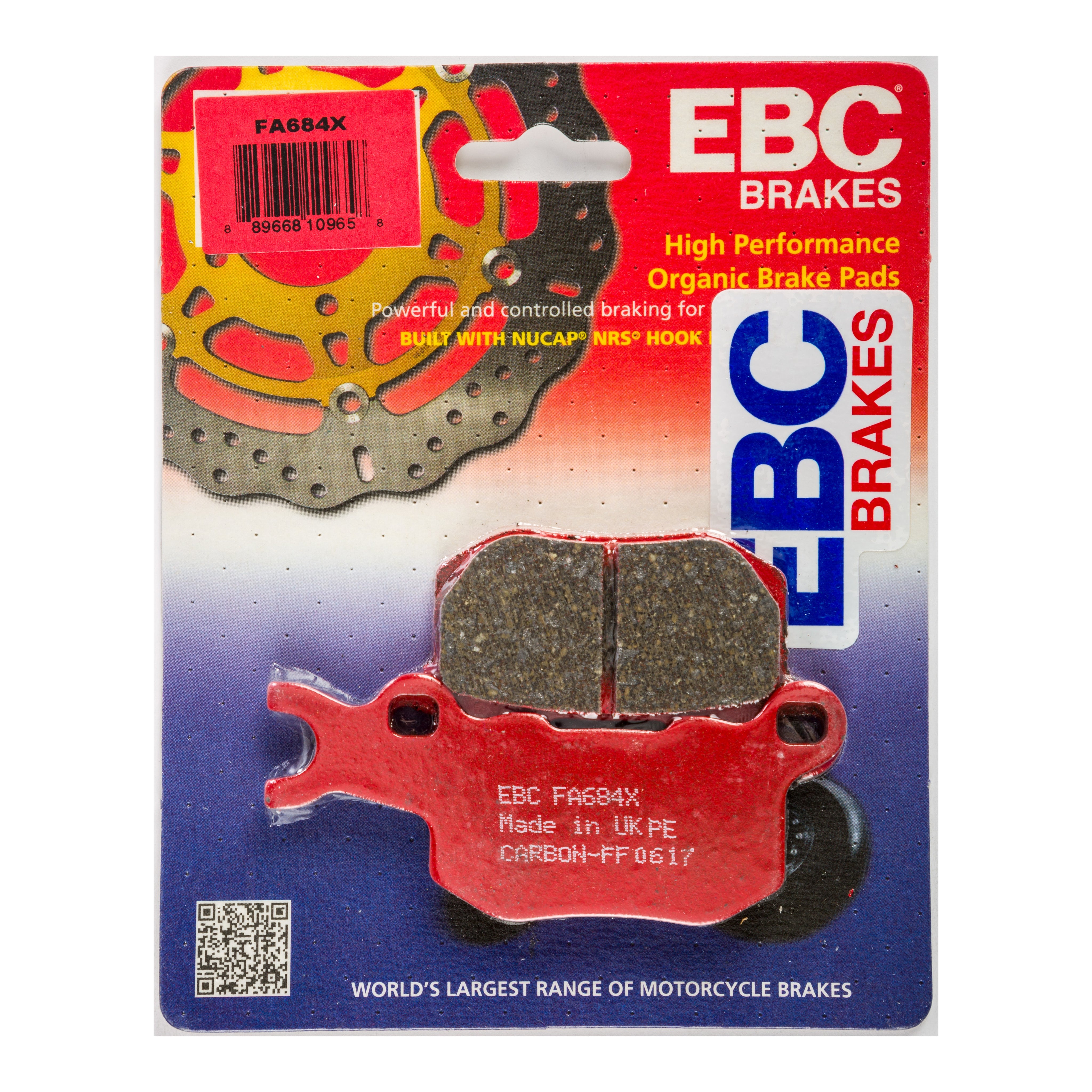BRAKE PADS FA684X CARBON X SERIES - 15-684X