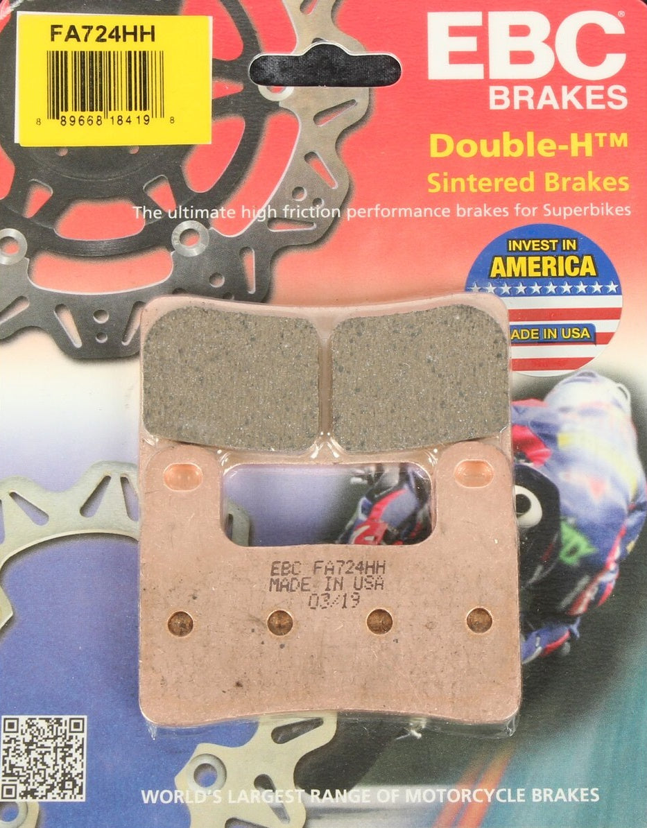 EBC Front Double H Sintered Metal Brake Pads - FA724HH For BMW Motorcycles - 15-724H