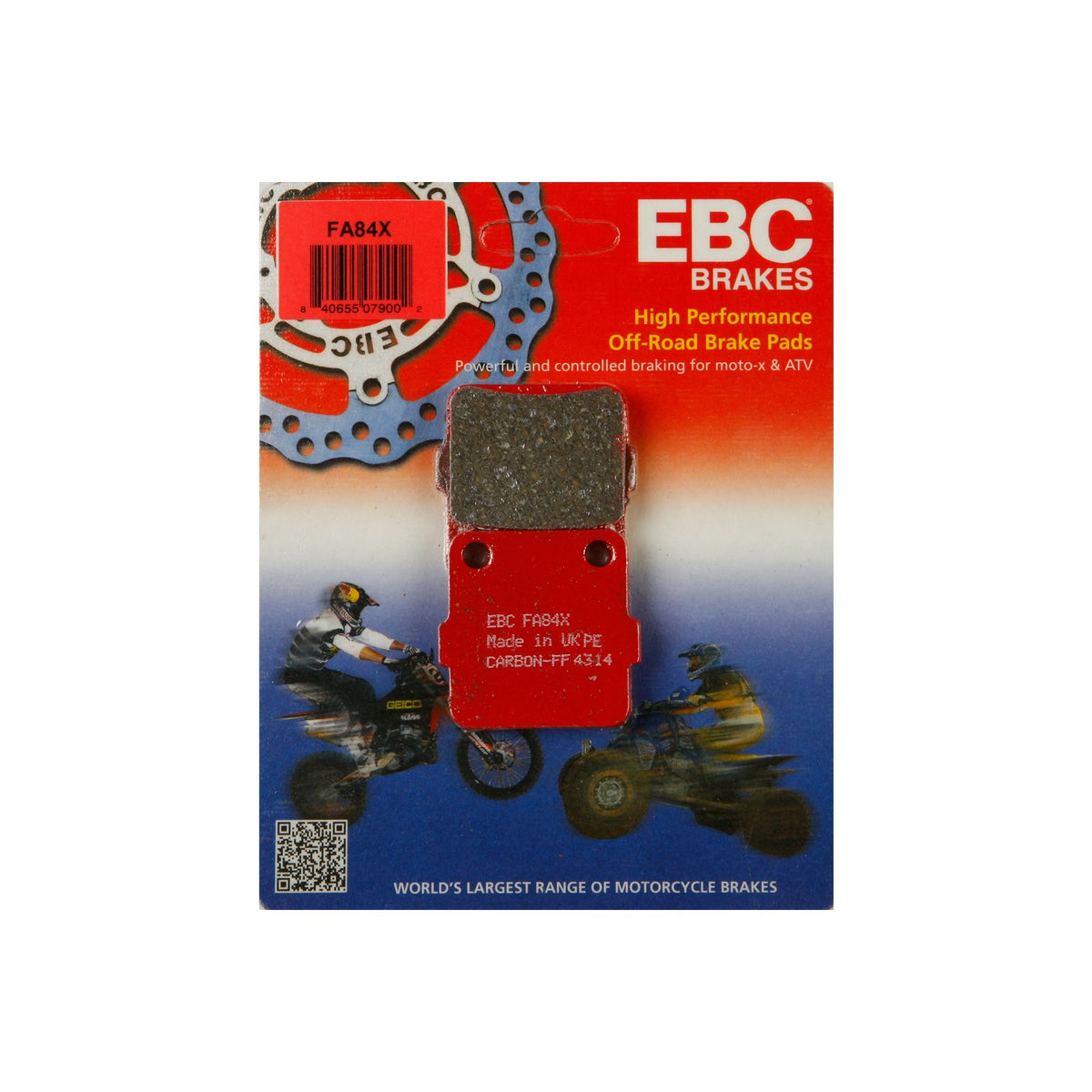 BRAKE PADS FA84X CARBON X SERIES - 15-84X