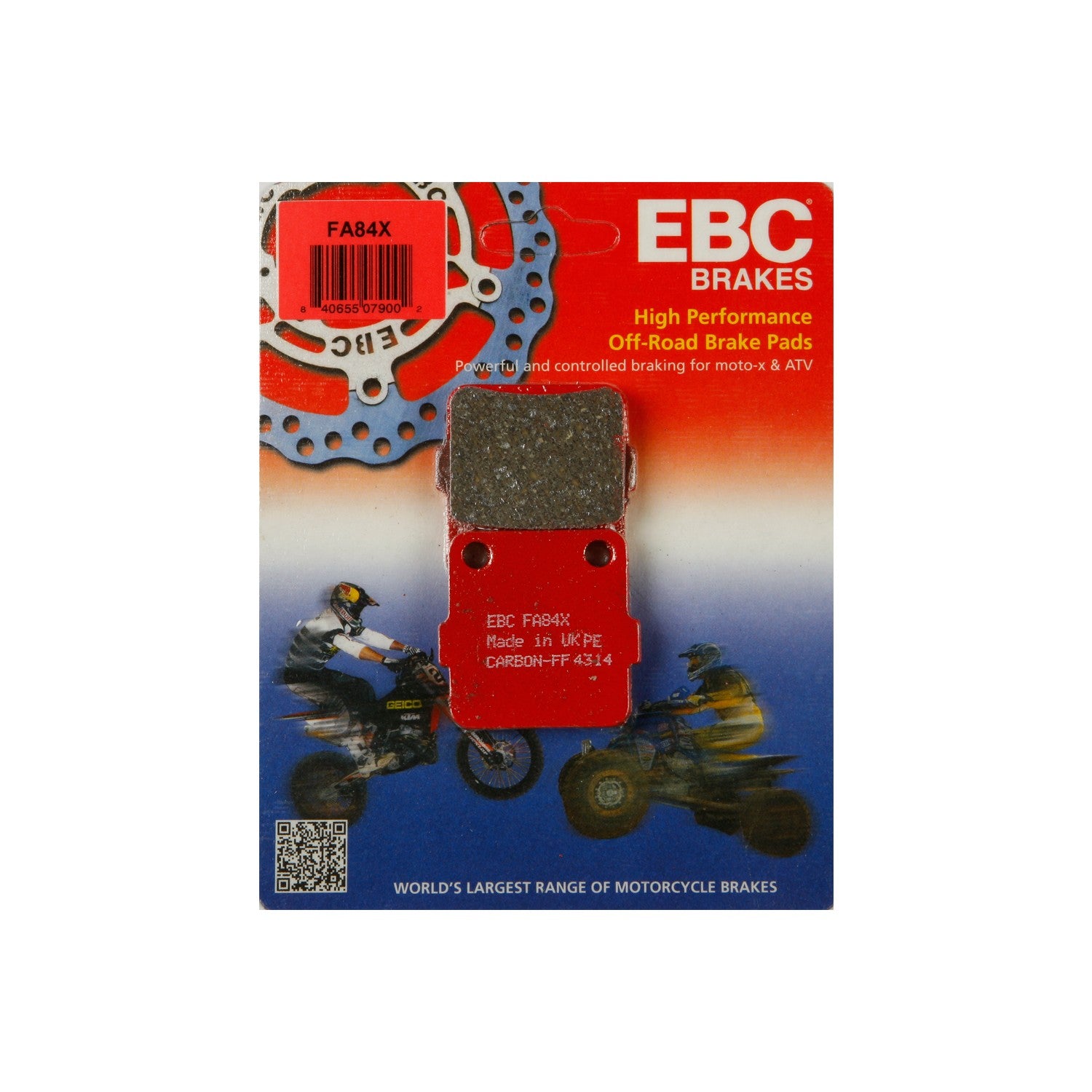 BRAKE PADS FA84X CARBON X SERIES - 15-84X