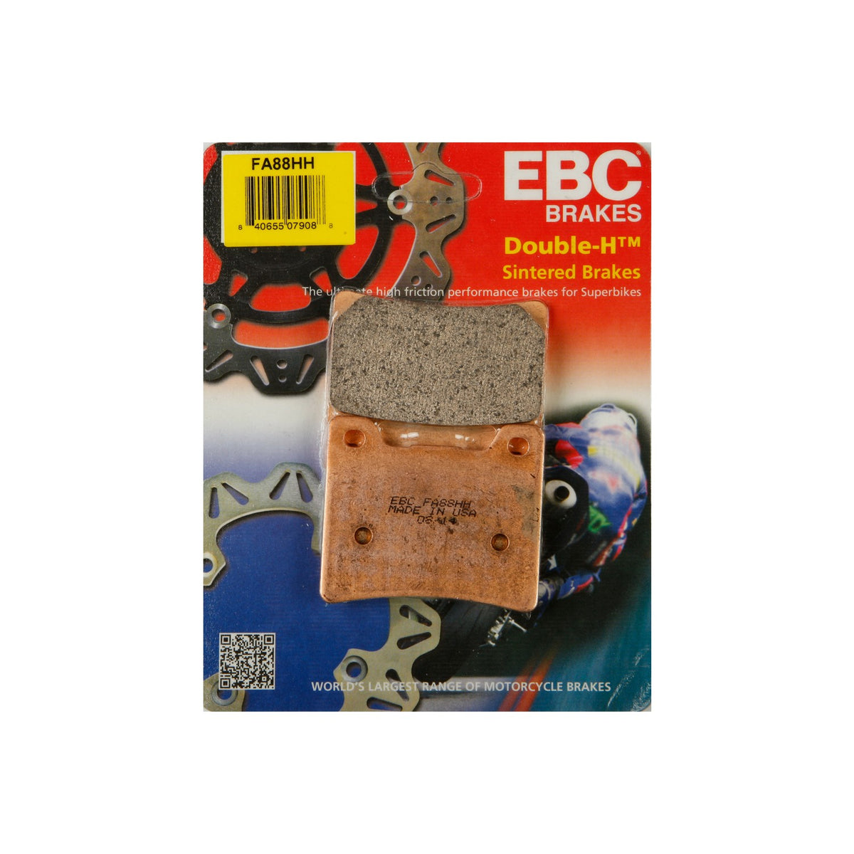 BRAKE PADS FA88HH DOUBLE-H SINTERED - 15-88H