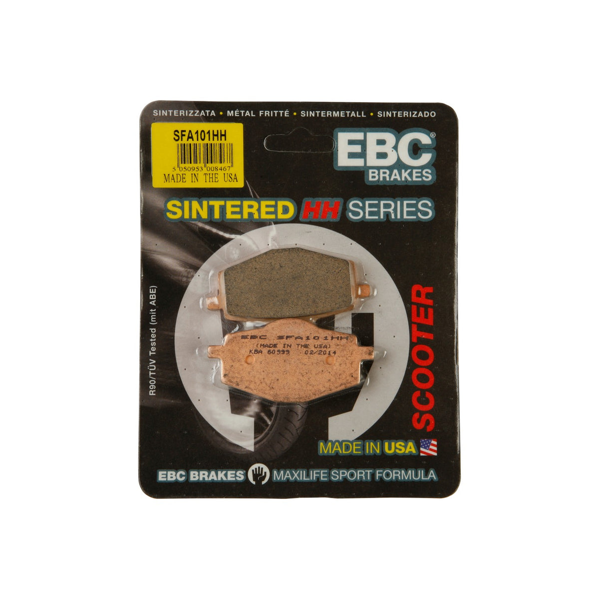 BRAKE PADS SFA101HH DOUBLE-H SINTERED - 153-101H