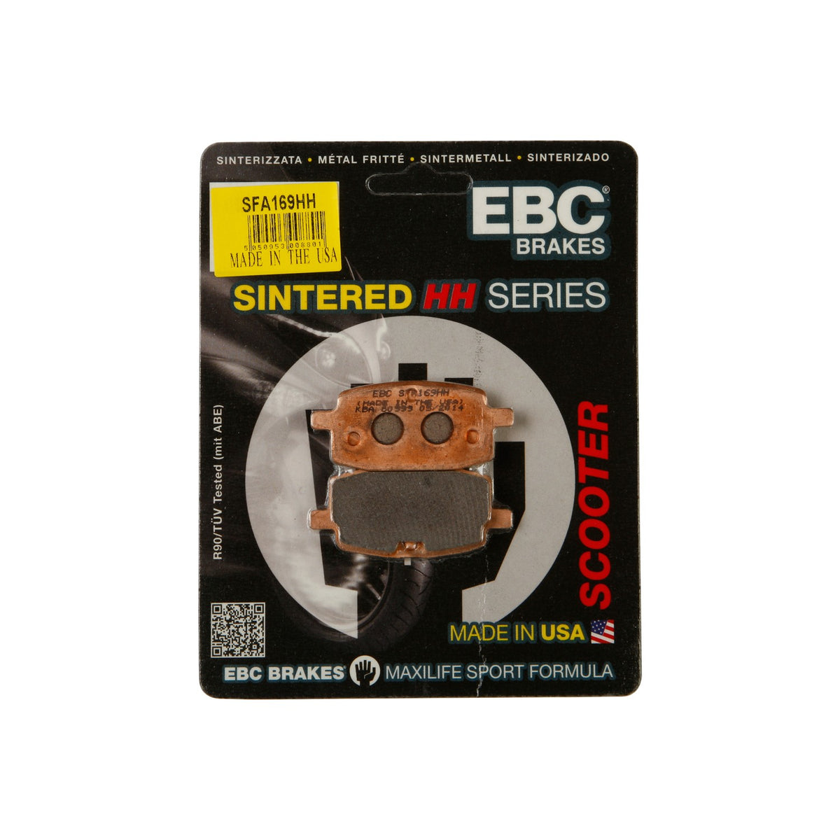 BRAKE PADS SFA169HH DOUBLE-H SINTERED - 153-169H