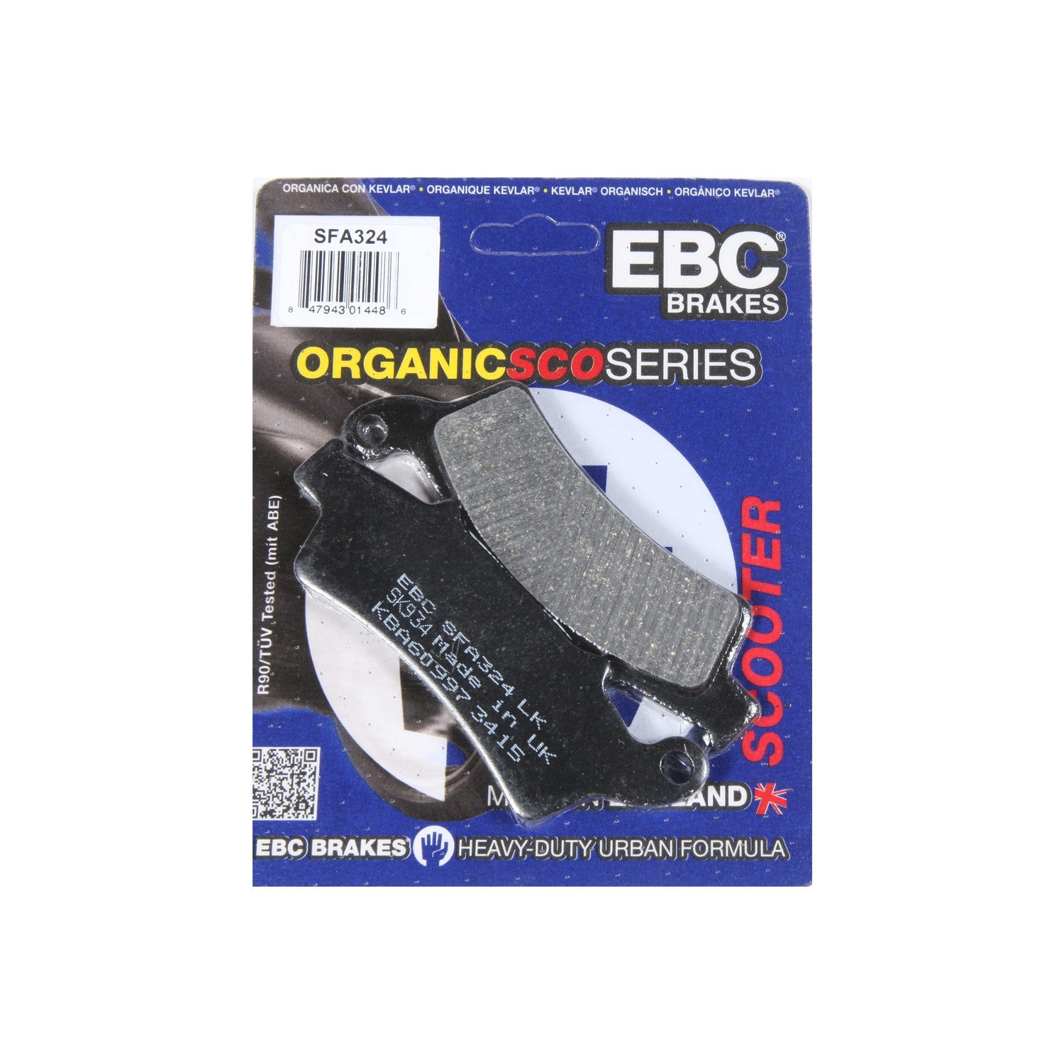 BRAKE PADS SFA324 ORGANIC - 153-324
