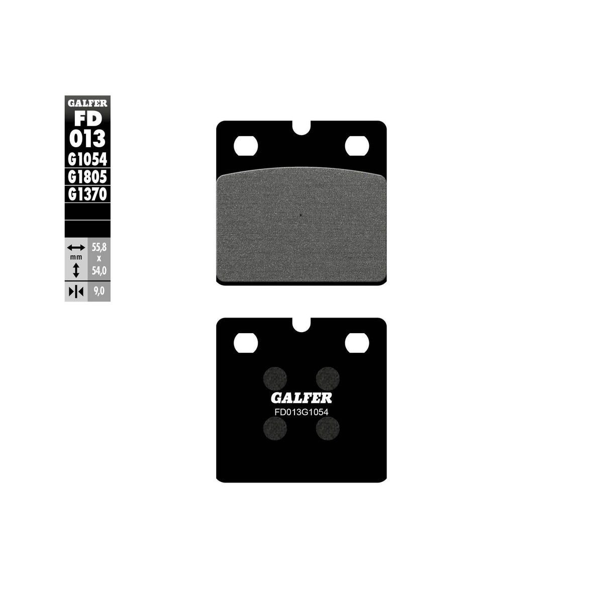 BRAKE PADS SEMI METALLIC FD013G1054 - 17-013S