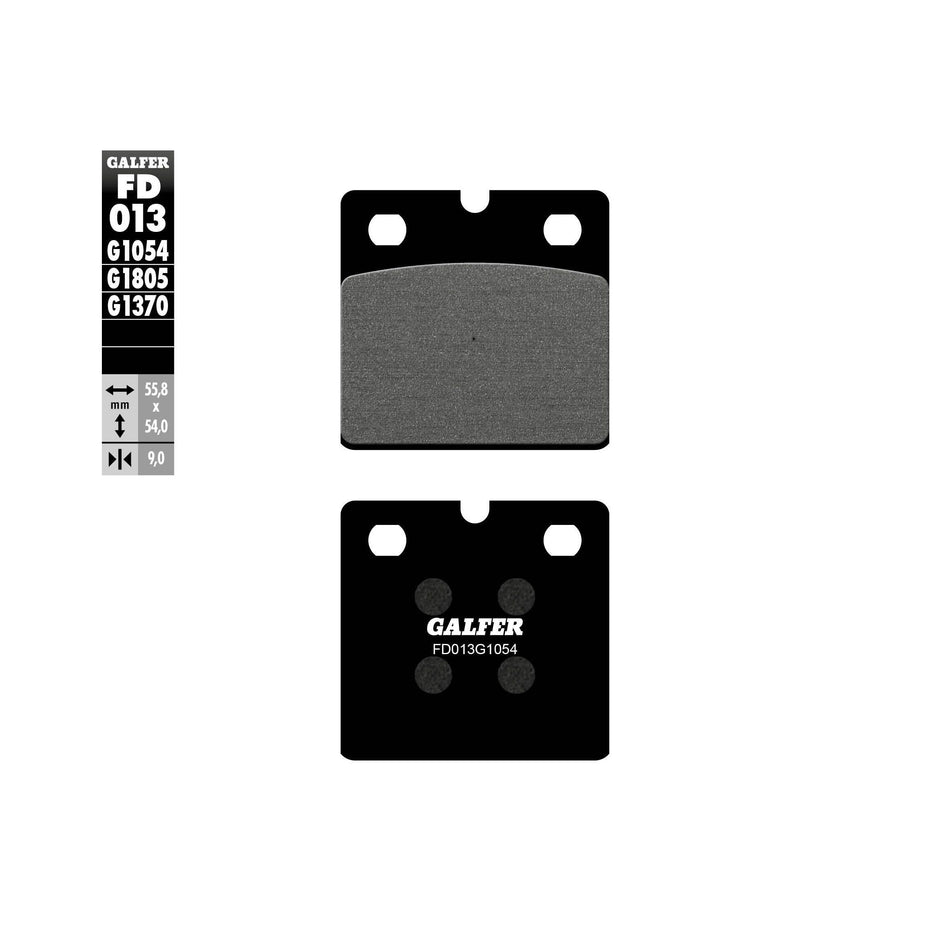 BRAKE PADS SEMI METALLIC FD013G1054 - 17-013S