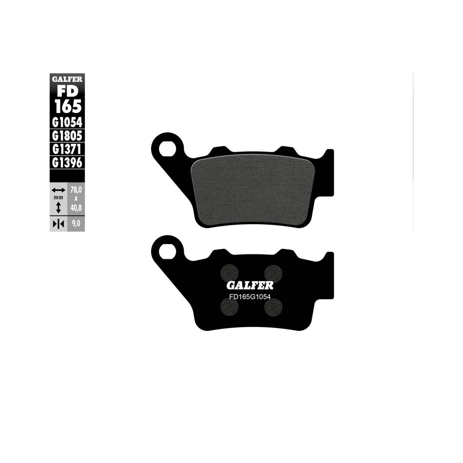 BRAKE PADS SEMI METALLIC FD165G1054 - 17-165S