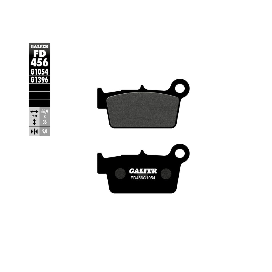 BRAKE PADS SEMI METALLIC FD456G1054 - 17-456S