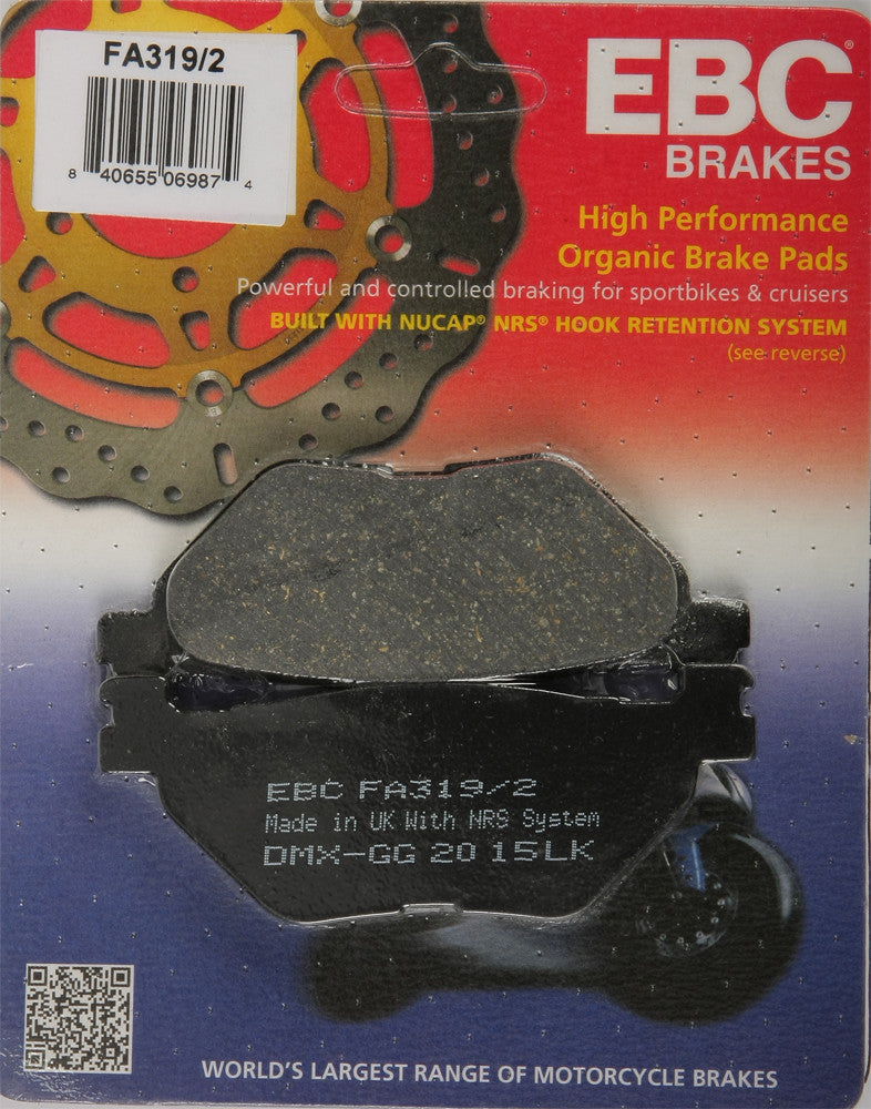 EBC High Performance Organic Brake Pads