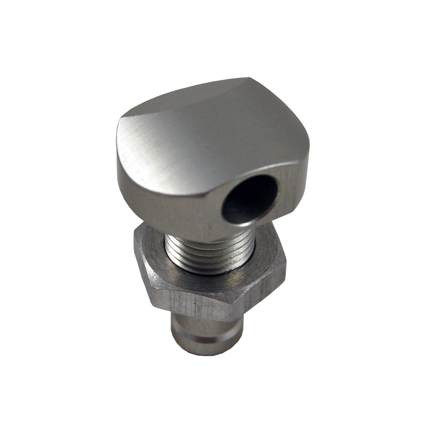 BILLET THRU-HULL WATER FITTING POLISHED 3/8" 90 DEG. - 18-2070