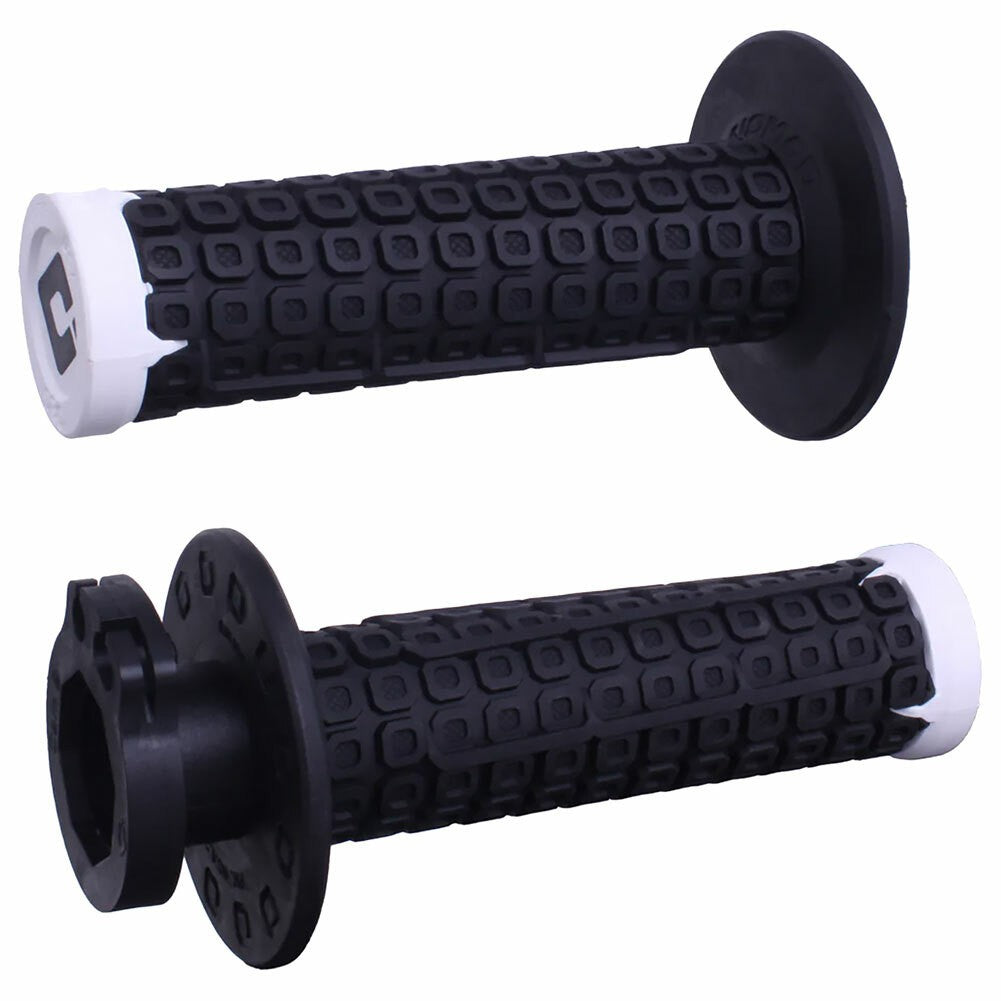 NOMAD LOCK-ON OFF-ROAD GRIP W/D30 BLACK/WHITE/SILVER - 206-0031