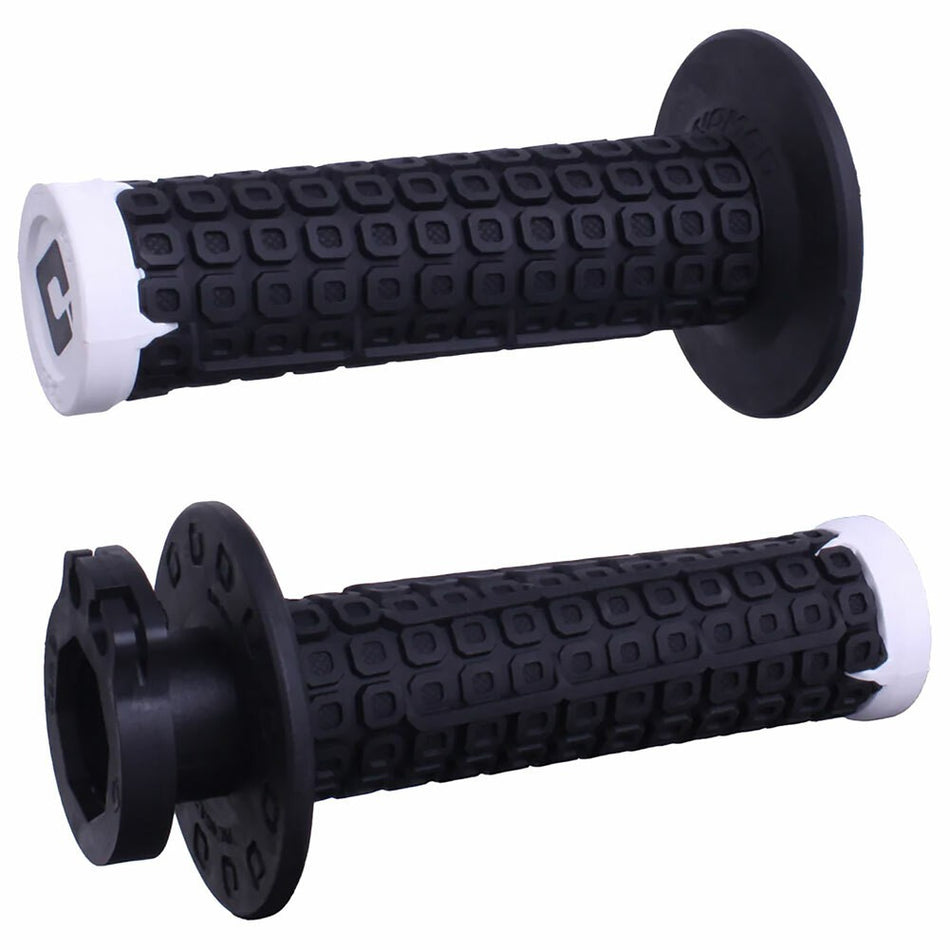 NOMAD LOCK-ON OFF-ROAD GRIP W/D30 BLACK/WHITE/SILVER - 206-0031