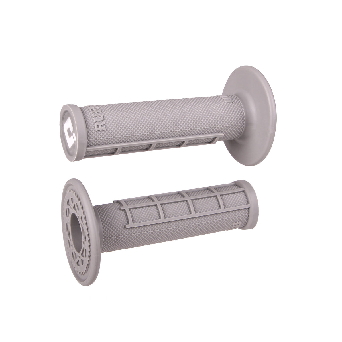 HALF WAFFLE LOCK-ON GRIP GREY/SOFT COMPOUND - 206-1091-1