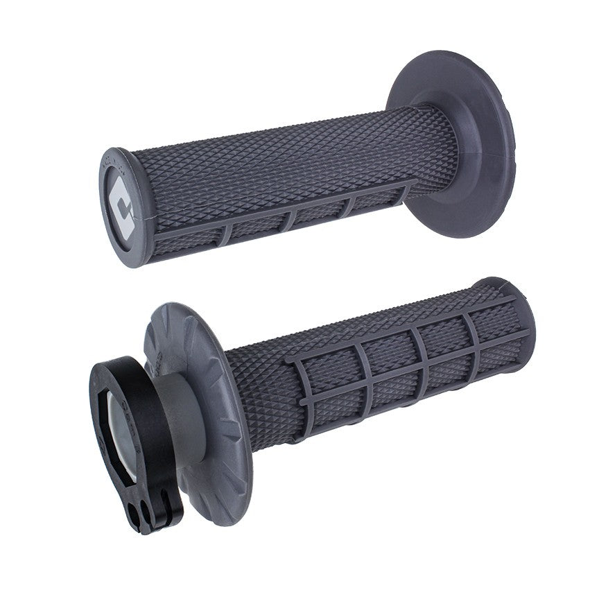 HALF WAFFLE LOCK-ON GRIP GRAPHITE - 206-1092