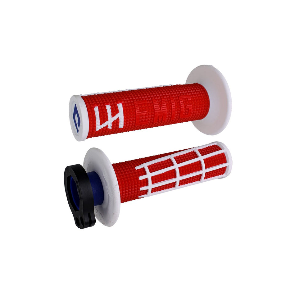 EMIG 2.0 - V2 LOCK-ON GRIP RED/WHITE - 206-1125