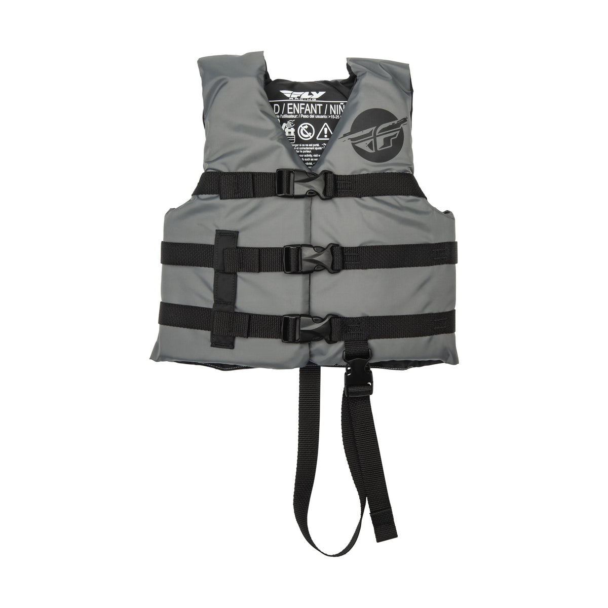 CHILD FLOTATION VEST GREY/BLACK - 221-30323