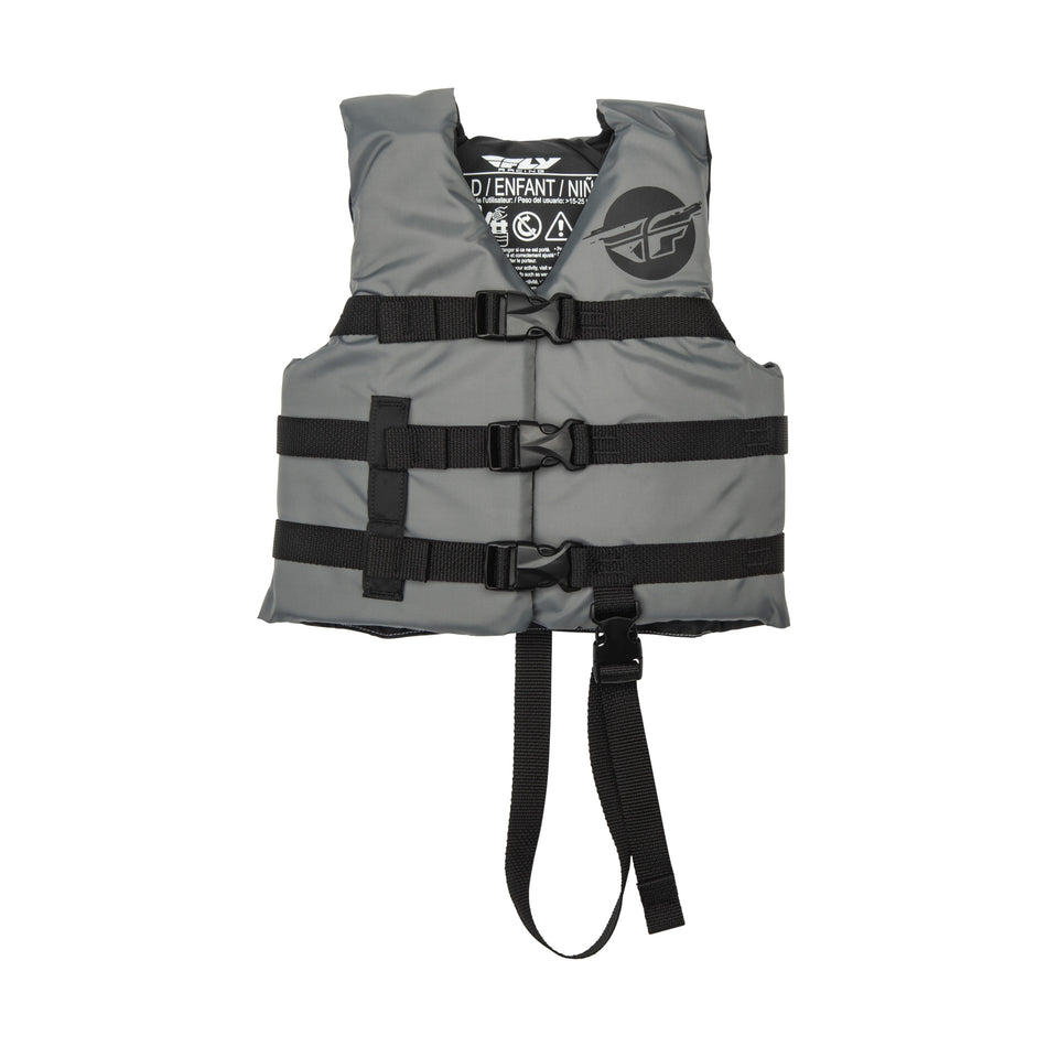 CHILD FLOTATION VEST GREY/BLACK - 221-30323