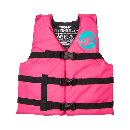 YOUTH FLOTATION VEST NEON PINK/TEAL - 221-30330