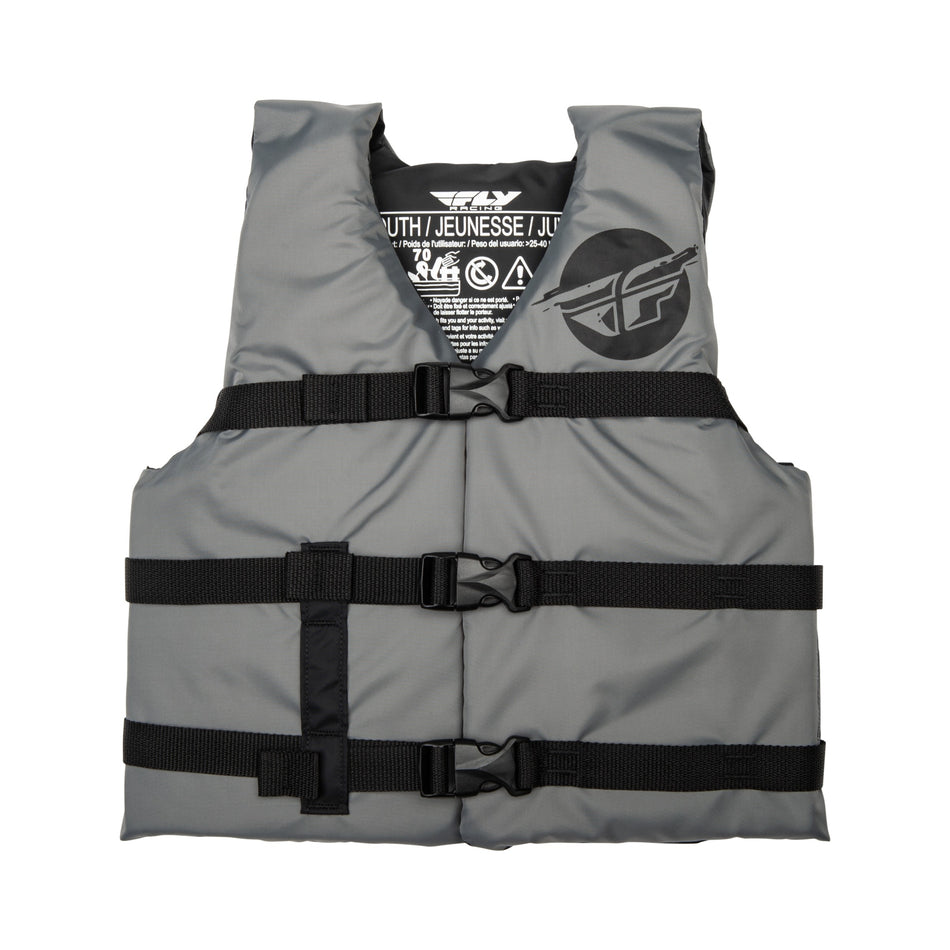 YOUTH FLOTATION VEST GREY/BLACK - 221-30333