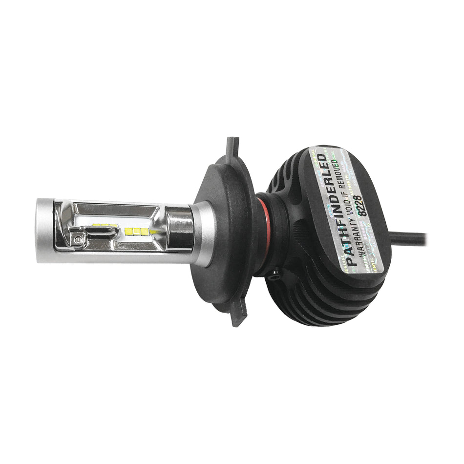 RUGGED FANLESS LED H4 BULB 4000LM - 226-0038