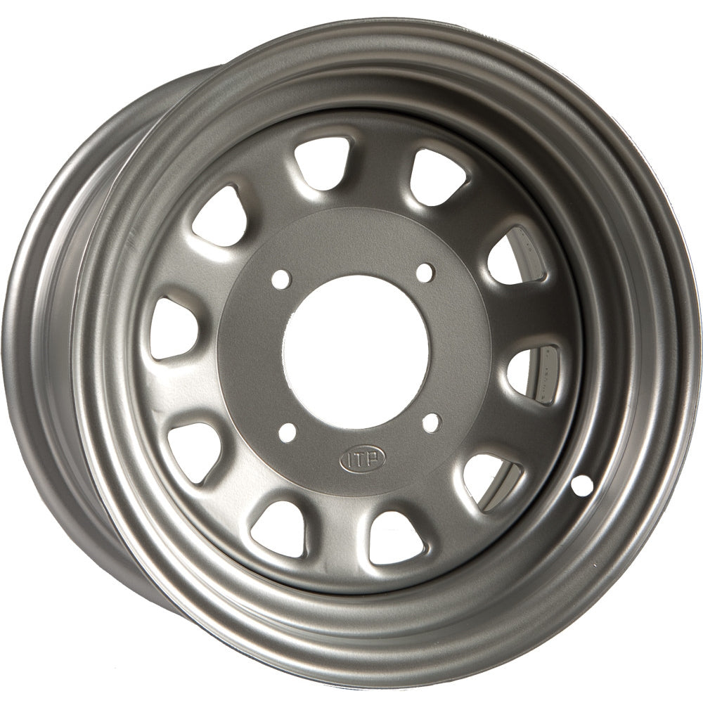 ITP Delta Steel Wheel Silver 12X7 5+2 4/115 FRNT