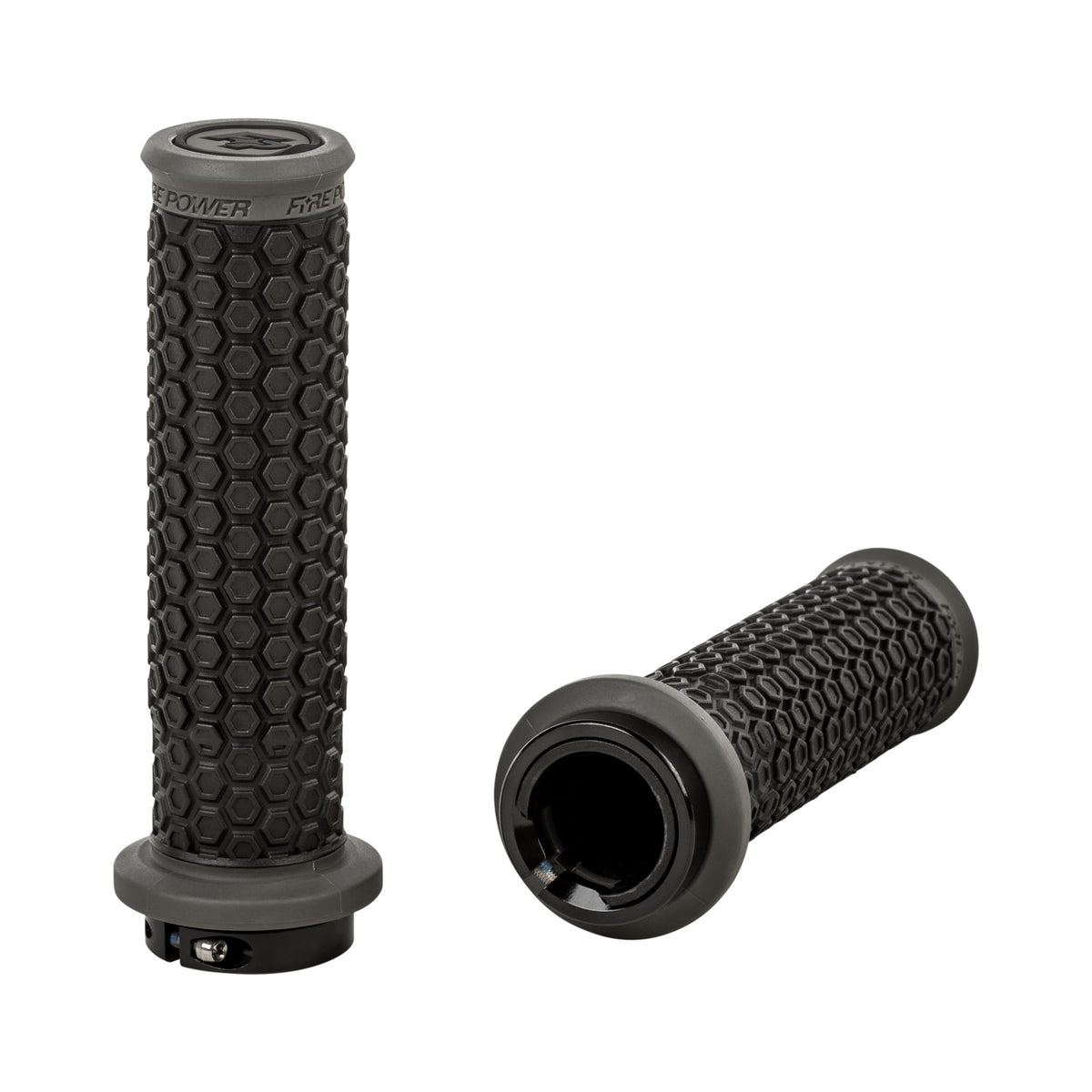 PILOT ATV LOCK-ON GRIPS BLACK/GRAY - 24-0109