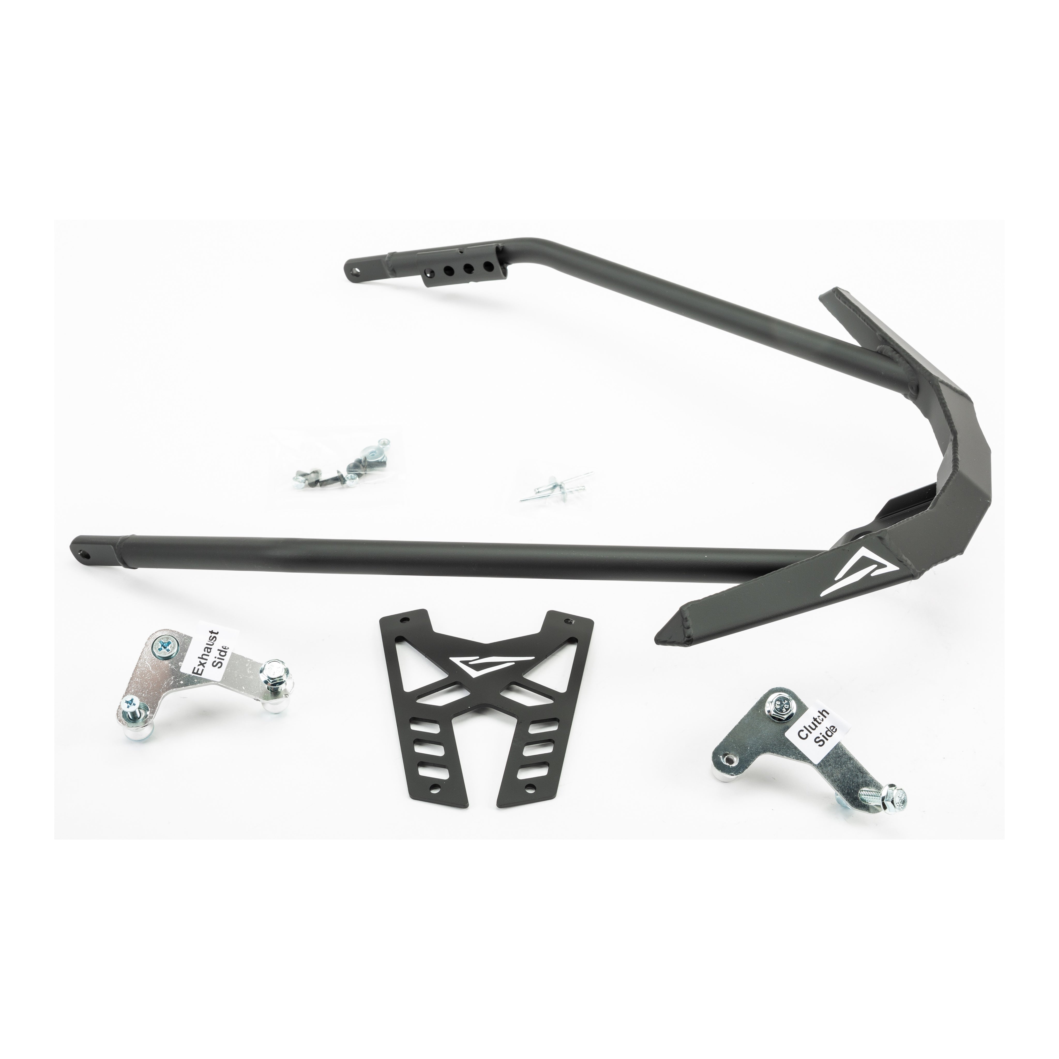 BUMPER FRONT POL AXYS BK WITH SUPPORT - 241-04011FB
