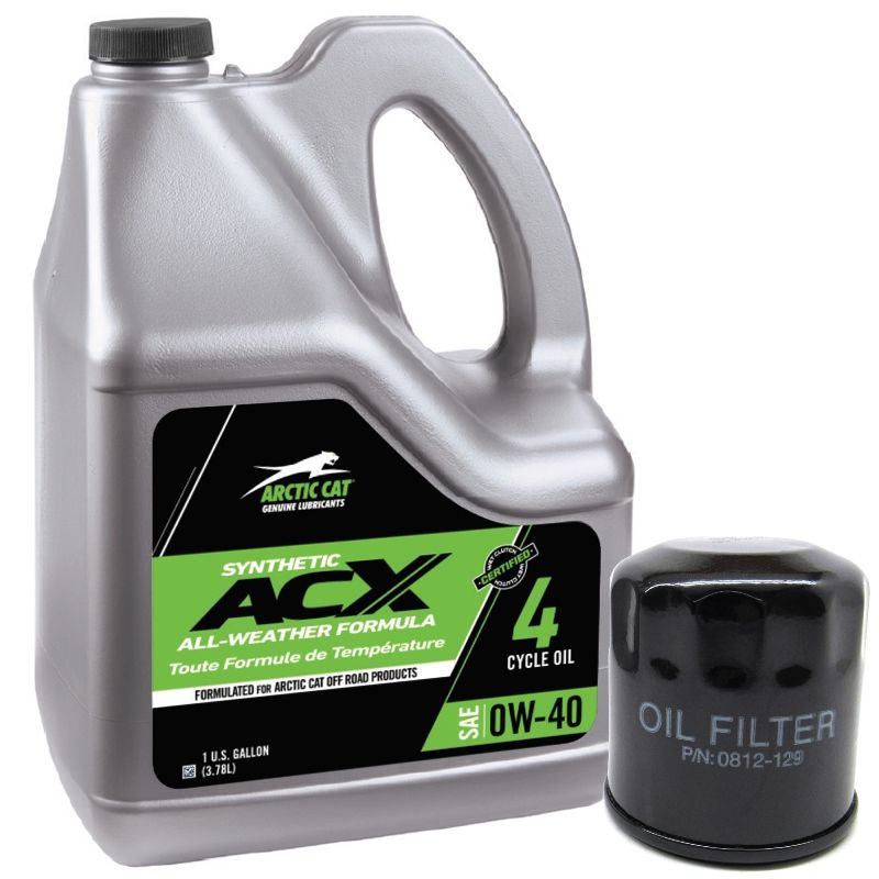 Arctic Cat ACX 0W-40 Synthetic Oil Change Kit - 2018-2024 Wildcat XX & 2004-2006 650 V2 - 2436-847