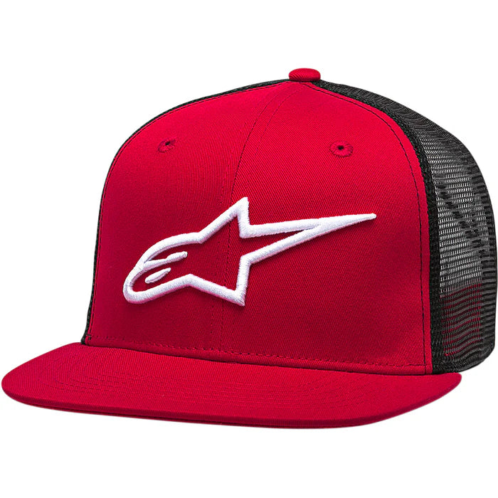 ALPINESTARSCORP TRUCKER HAT RED BLACK ONE SIZE - 2501-3195