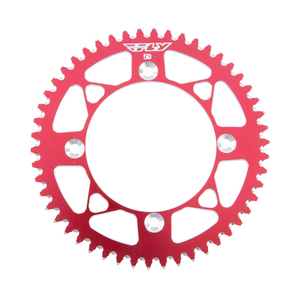 REAR SPROCKET ALUMINUM 50T-420 RED HON - 255-120150R