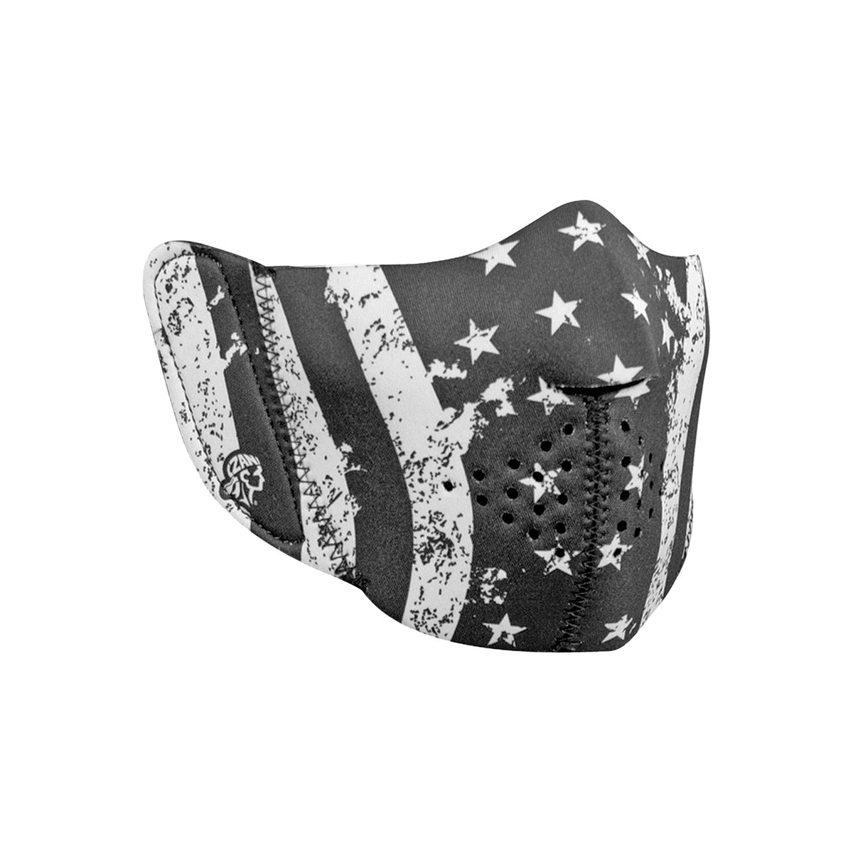 MODI-FACE DETACHABLE MASK NEOPRENE BLACK/WHITE - 26-4063