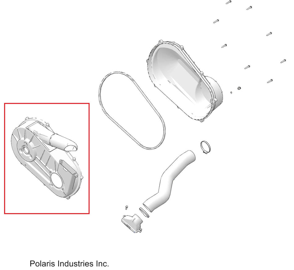 Polaris RZR Clutch Cover Assembly, Inner - 2636954