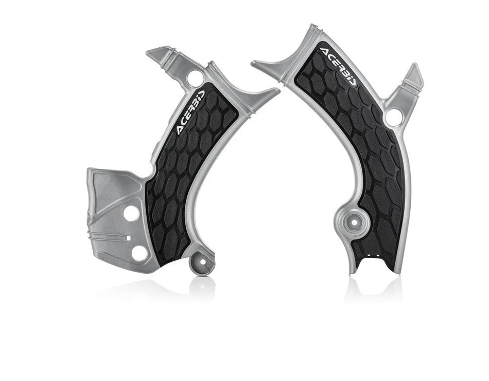 ACERBIS X-GRIP FRAME GUARD SILVER/BLACK - 26894-11015