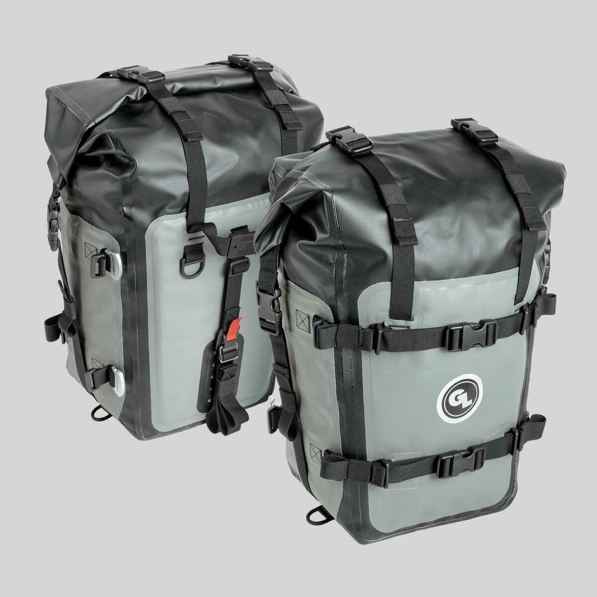 MOTOTREKK PANNIERS GREY PAIR - 269-0208