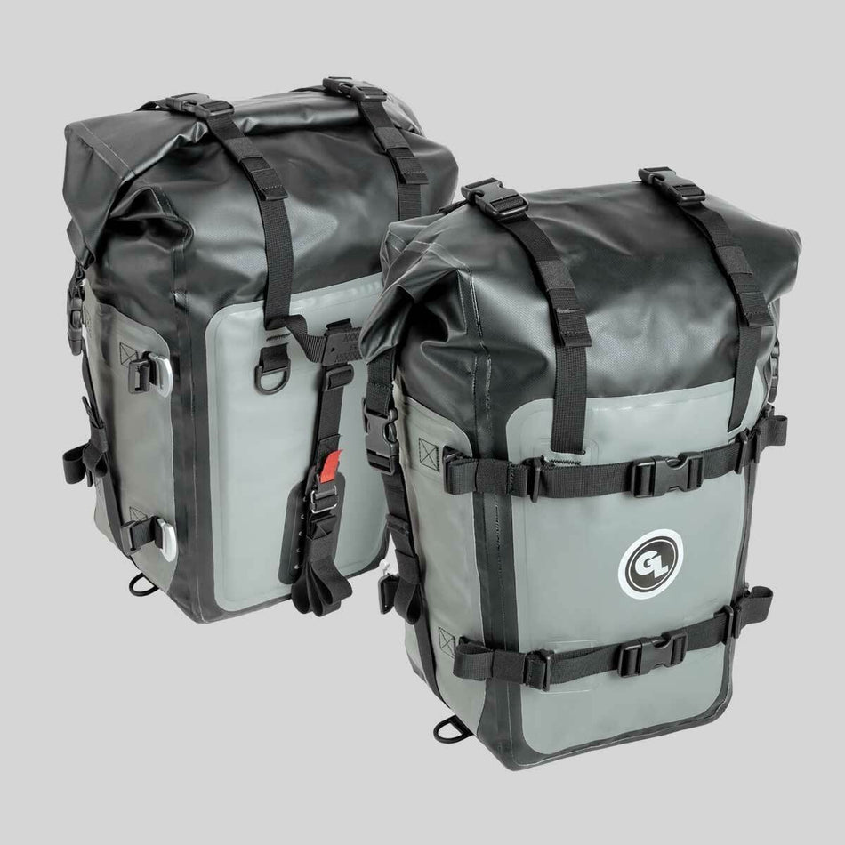 MOTOTREKK PANNIERS GREY PAIR - 269-0208
