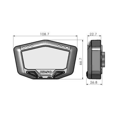 X-2 BOOST GAUGE W/ AIR/FUEL RATIO AND TEMPERATURE - 27-5757-2