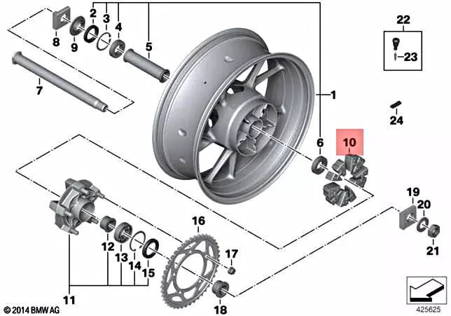 Genuine BMW ABSORBER - 27-71-7-711-762