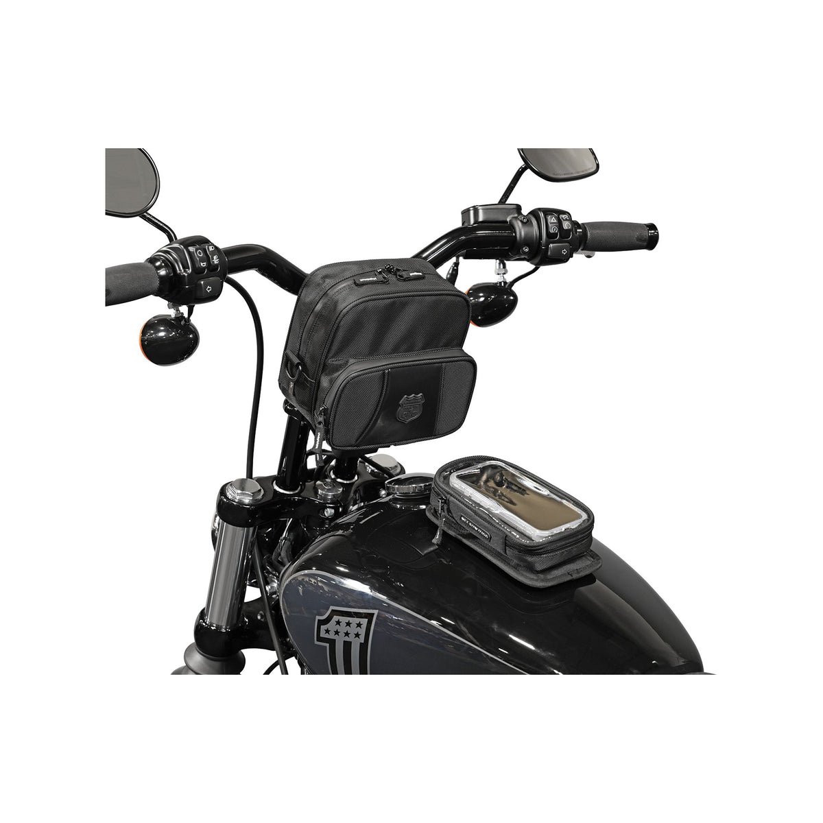 ROUTE 1 HWY HANDLEBAR BAG 7L BLACK - 270-3132-6