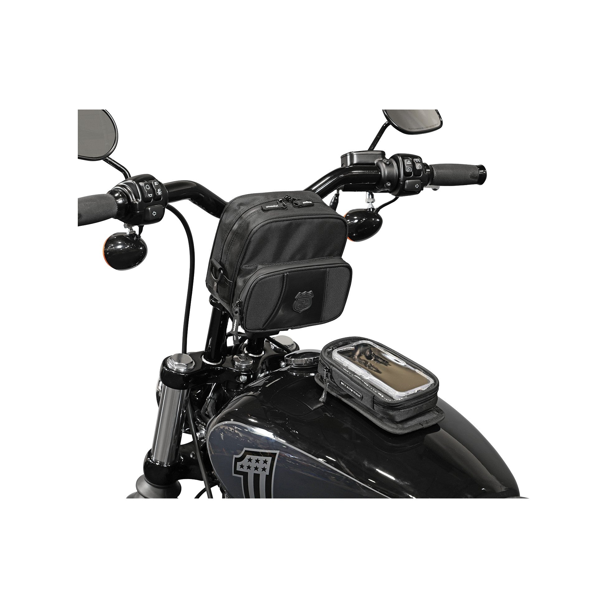 ROUTE 1 HWY HANDLEBAR BAG 7L BLACK - 270-3132-6