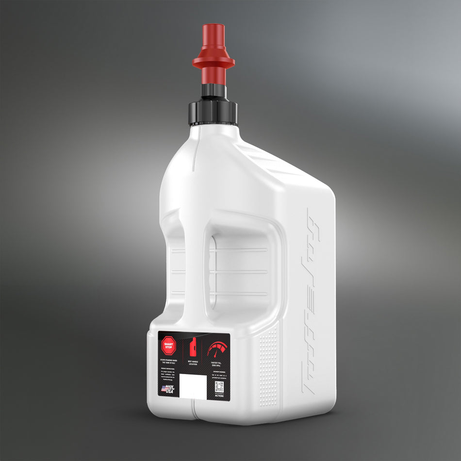 UTILITY CONTAINER WHITE W/RED CAP 5GAL - 28-1281