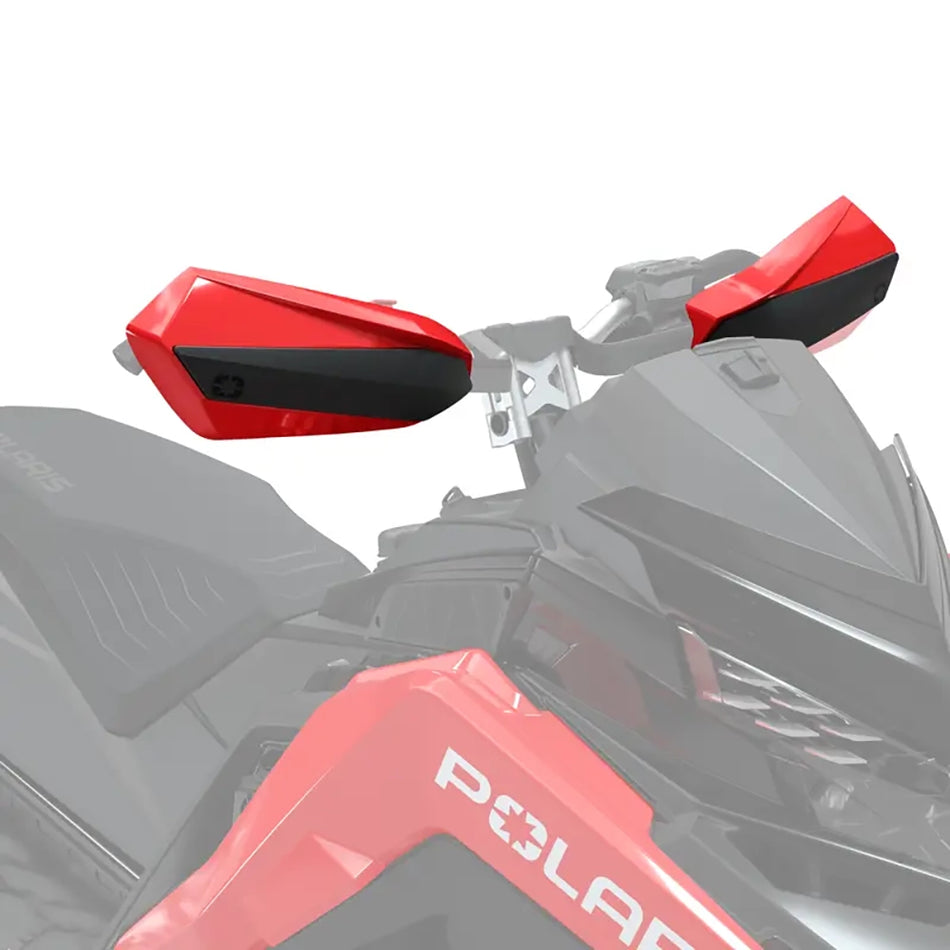 Polaris Defend Patriot Snowmobile Handguards, Red - 2884616-293