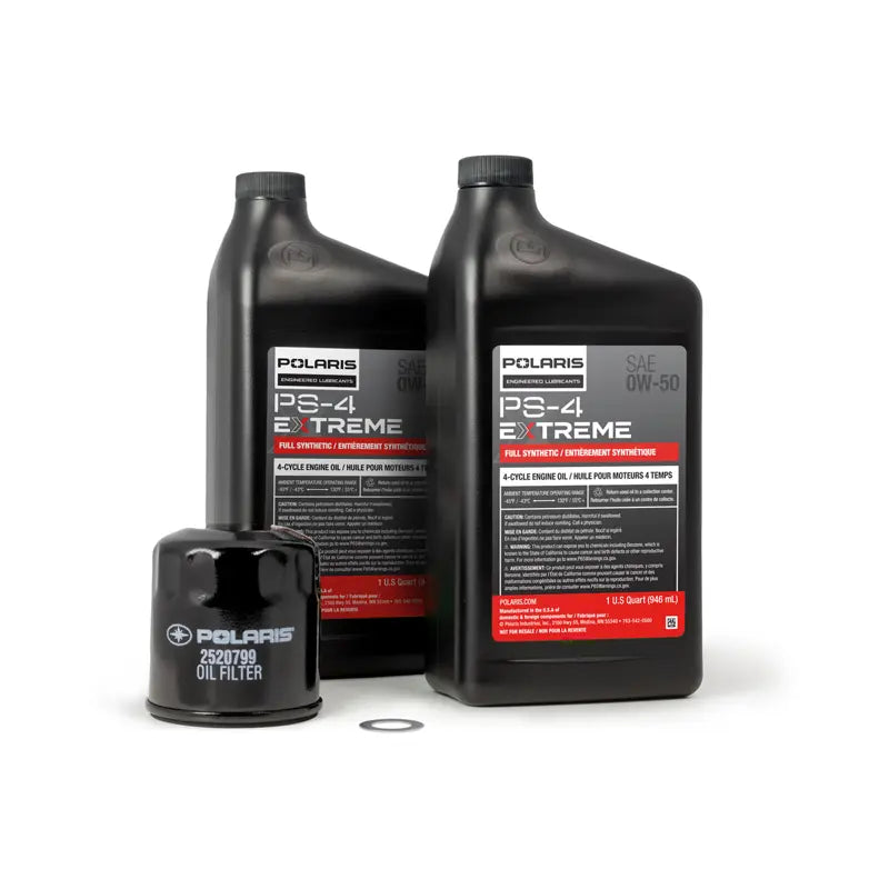 Polaris Oil Change Kit, EXTREME 0W-50 Full Synthetic Oil - 2878924