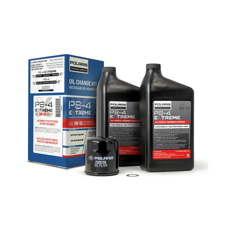 Polaris Oil Change Kit, EXTREME 0W-50 Full Synthetic Oil - 2878924