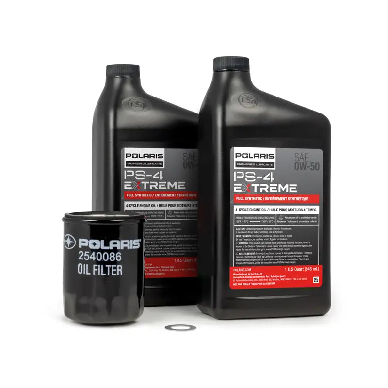 Polaris Oil Change Kit, 0W-50 Full Synthetic Oil - 2890056