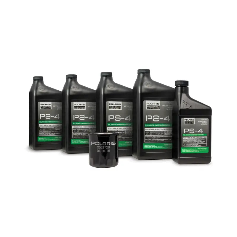 Polaris Oil Change Kit , PS-4 5W-50 Full Synthetic Oil - 2890882