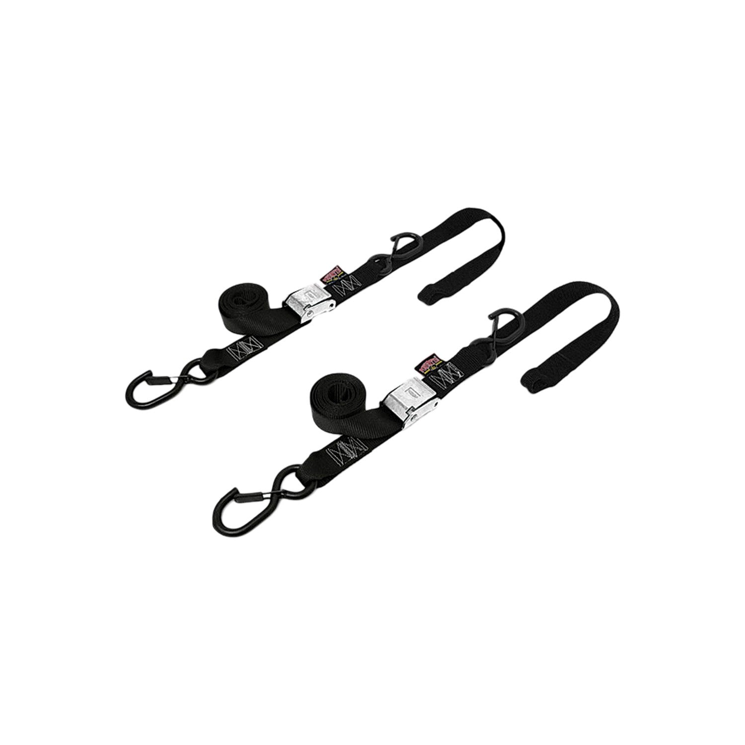 TIE-DOWN RAT SEC HOOK SOFT-TYE 1.5"X6.5' BLACK/BLACK PAIR - 29-1094