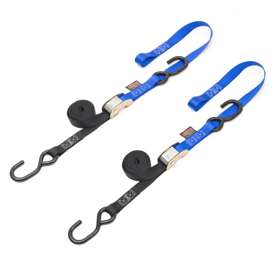 Powertye 1"x 6' S-Hook Tie-Down Blue/Black - 29-1107