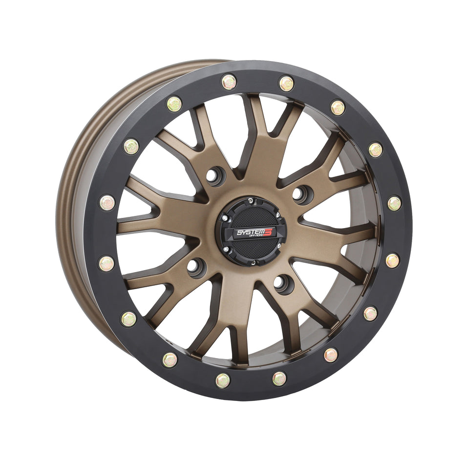 SB4 BL WHEEL 14X7 4+3 (+15MM) 4/137 MATTE BRONZE/BLACK - 3-143238