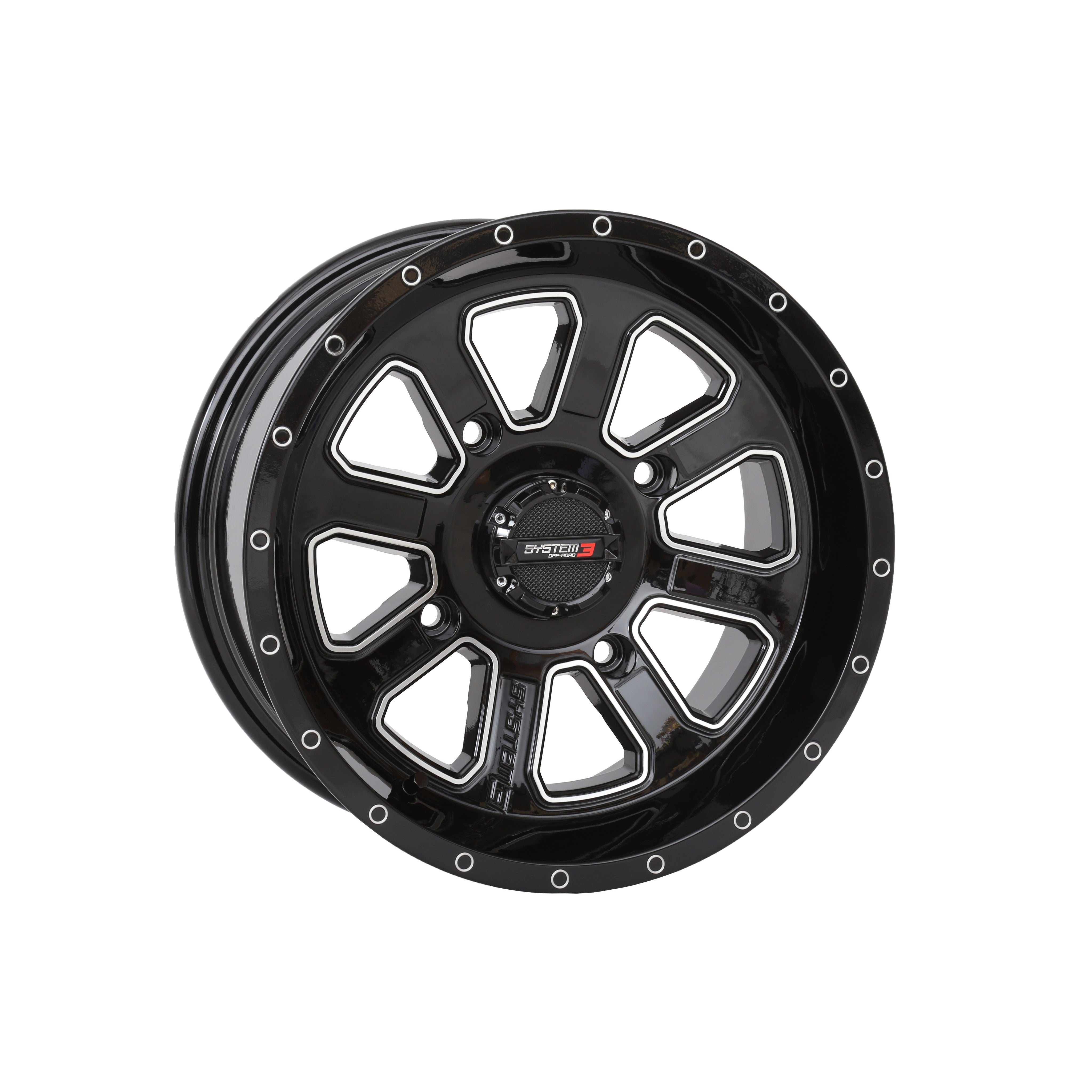 ST4 WHEEL 14X7 4+3 (+10MM) 4/156 GLOSS BLACK/MACHINED - 3-144156