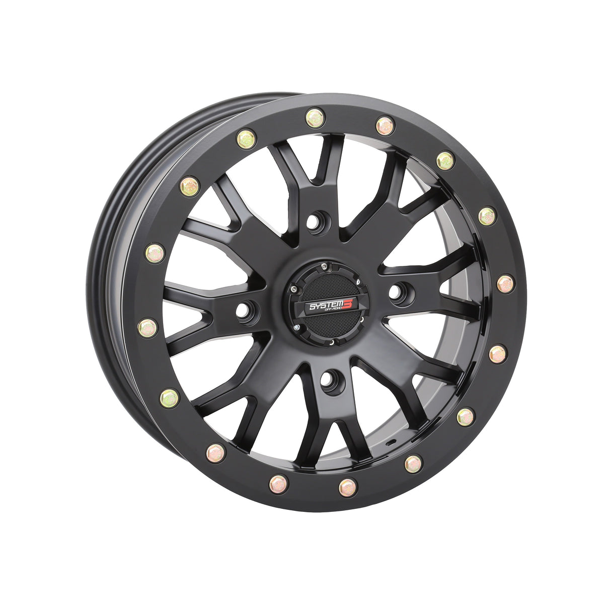 SB4 BL WHEEL 15X7 4+3 (+15MM) 4/137 MATTE BLACK - 3-153138